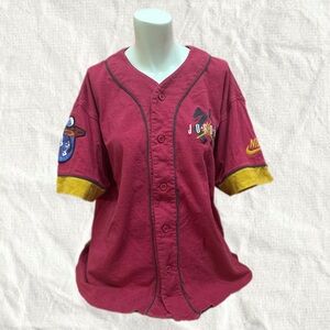 Nike Air Jordan 90’s  Burgundy and Gold Cotton Jersey Medium